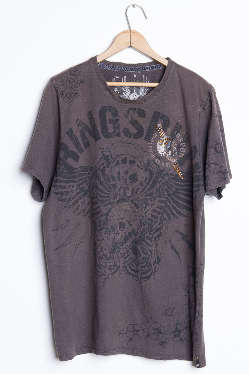 Ringspun Skull Tee