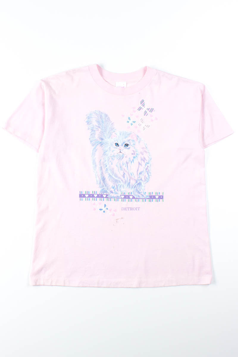 Fluffy Detroit Cat Tee