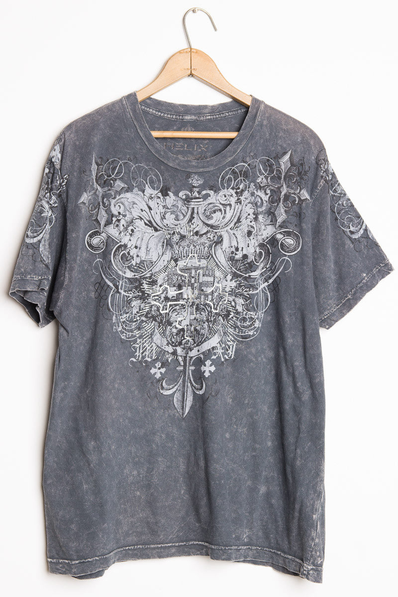 Acidwash Cross Tee