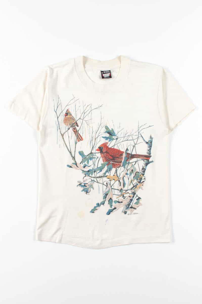 Tree Birds Vintage T-Shirt