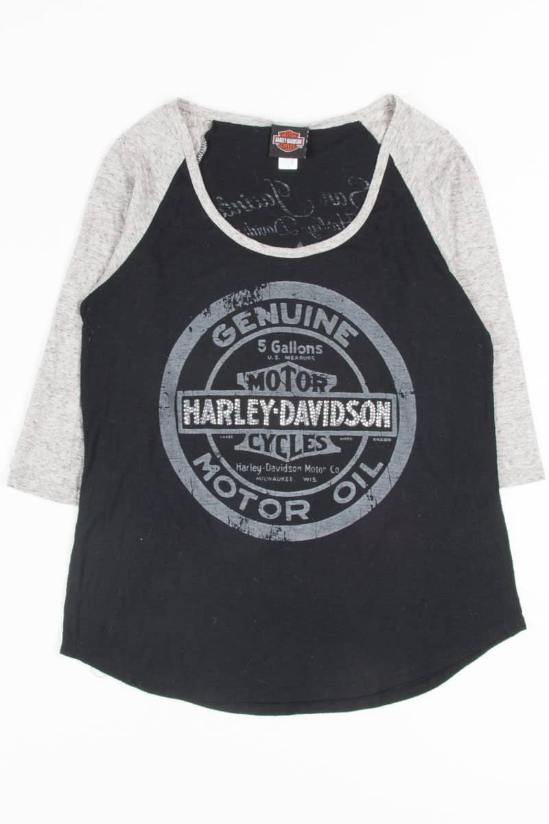 Pasadina TX Burnout Baseball Harley-Davidson T-Shirt