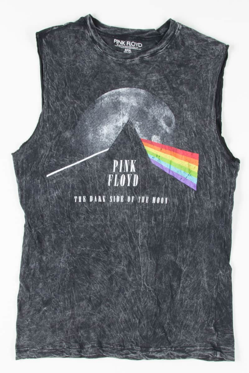 Stone Washed Pink Floyd Sleeveless T-Shirt