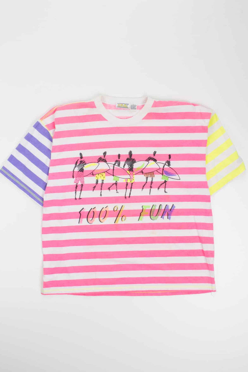 Neon Surfers 100% FUN T-Shirt