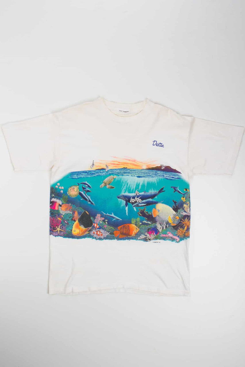 Sea Life Vintage T-Shirt (Single Stitch)