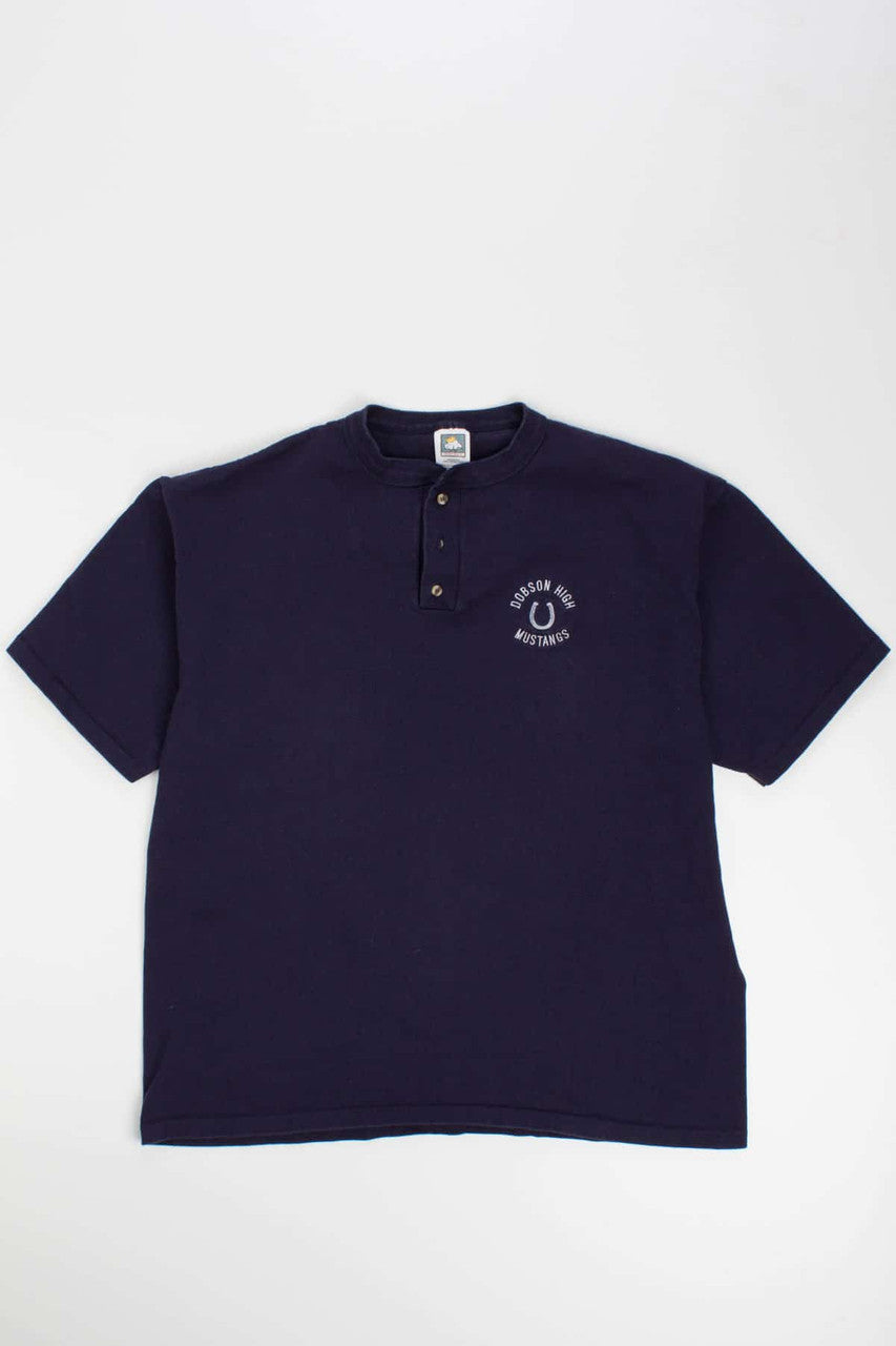 Dobson High Mustangs Henley
