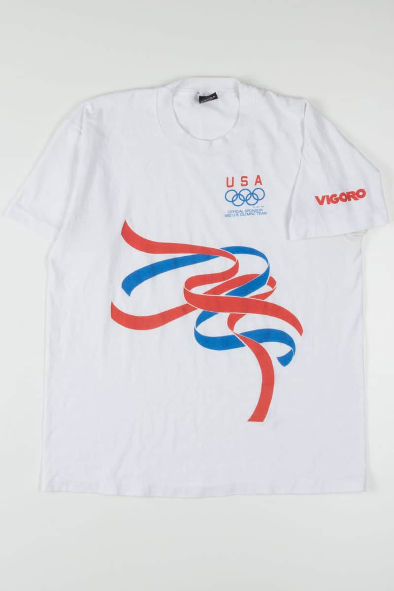 1992 U.S. Olympic Team Sponcer Vintage T-Shirt (Single Stitch)
