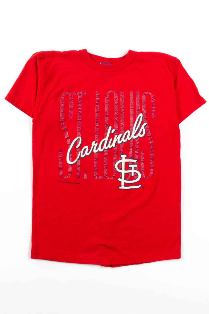 Red St. Louis Cardinals T-Shirt (1991, Single Stitch)