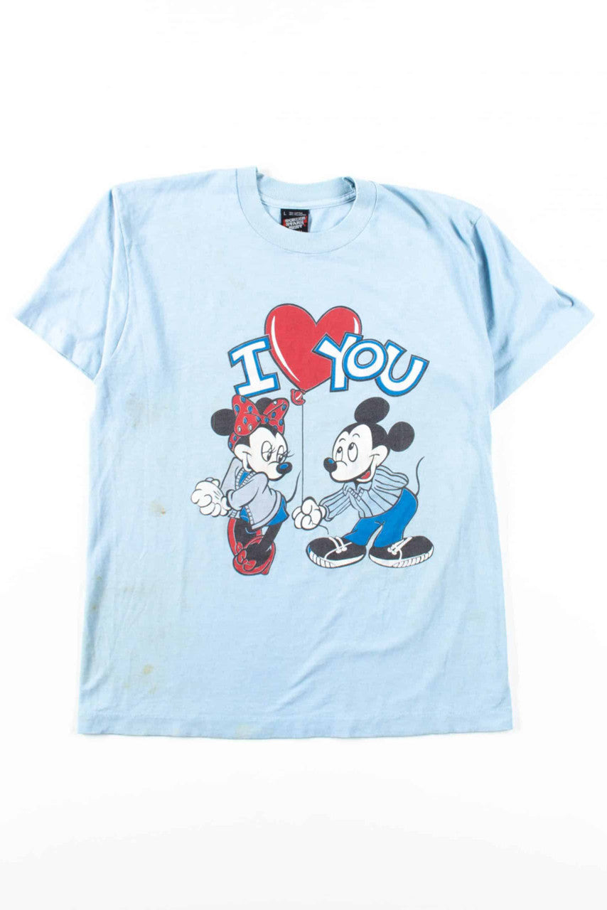 Vintage Mickey Loves Minnie T-Shirt (Single Stitch)