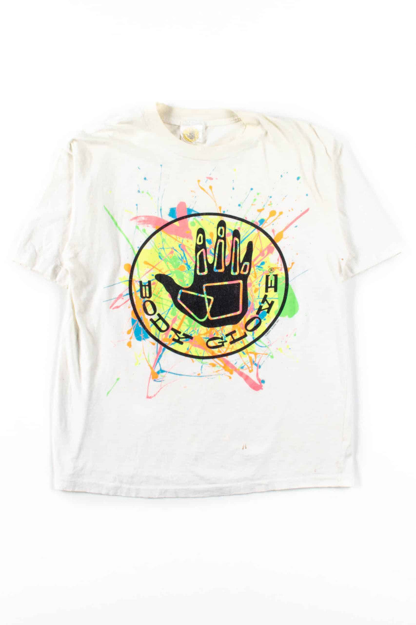 Body Glove Neon Splatter T-Shirt (1987, Single Stitch)