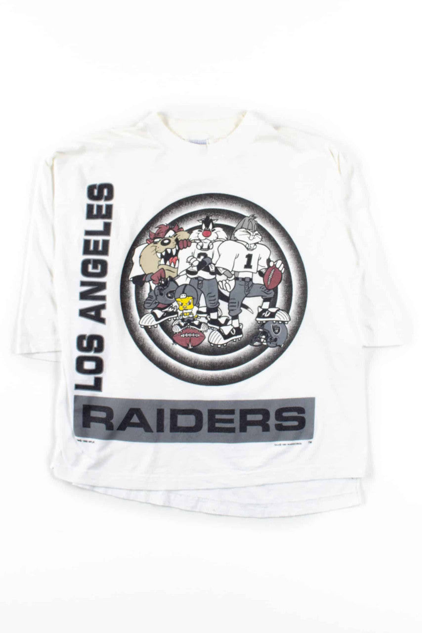 Looney Tunes L.A. Raiders Half Sleeve T-Shirt (1993, Single Stitch)
