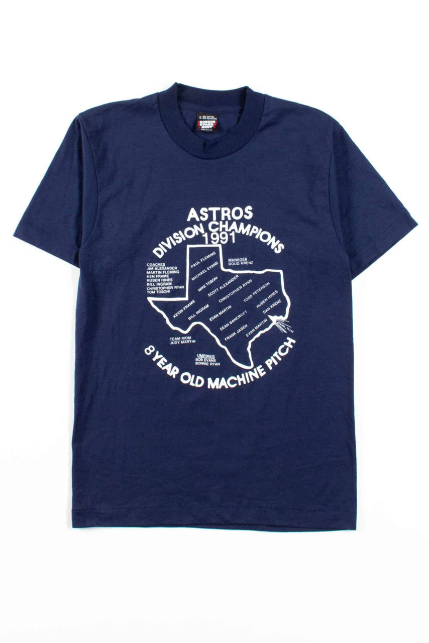 Astros Division Champs T-Shirt (1991, Single Stitch)