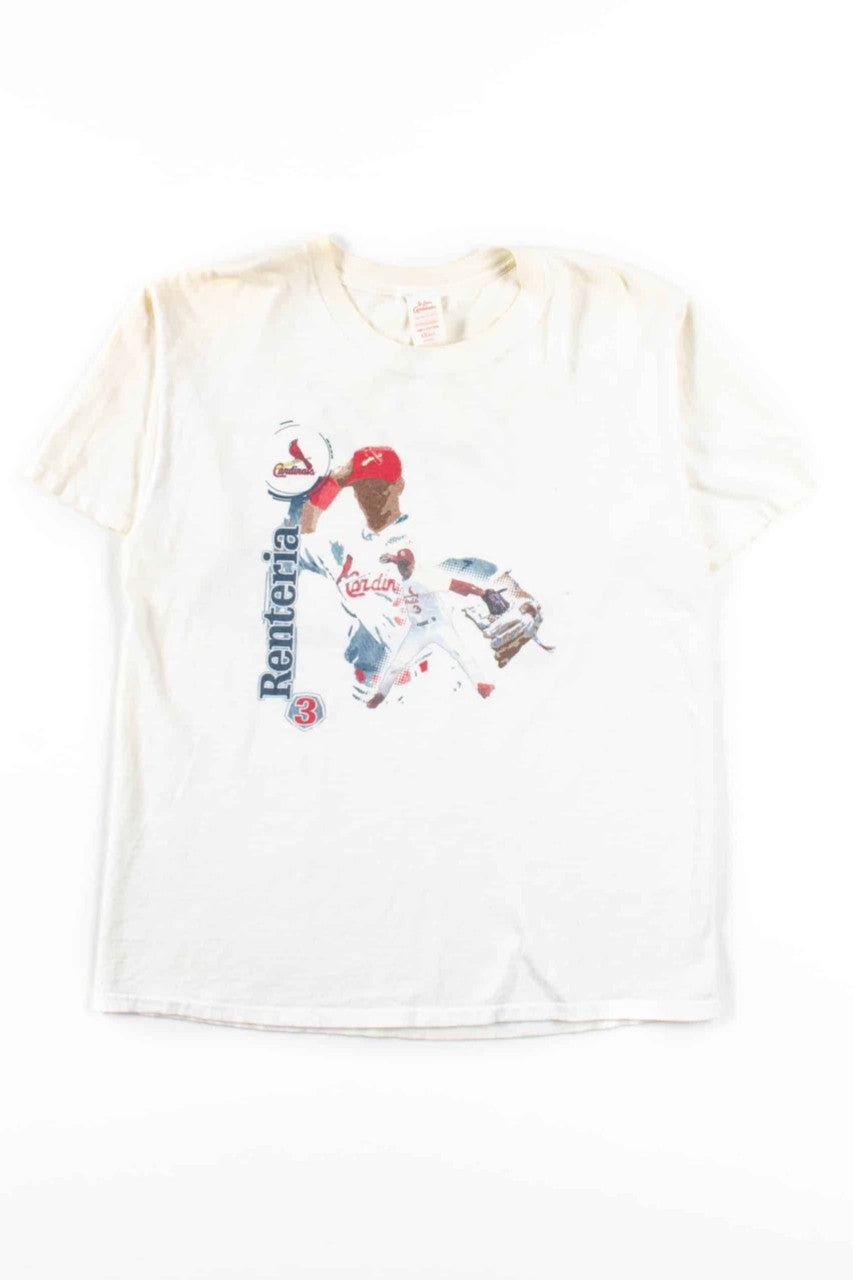 Cardinals Edgar Renteria T-Shirt (Single Stitch)