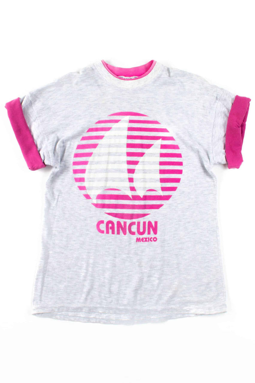 Pink & Grey Cancun Vintage T-Shirt