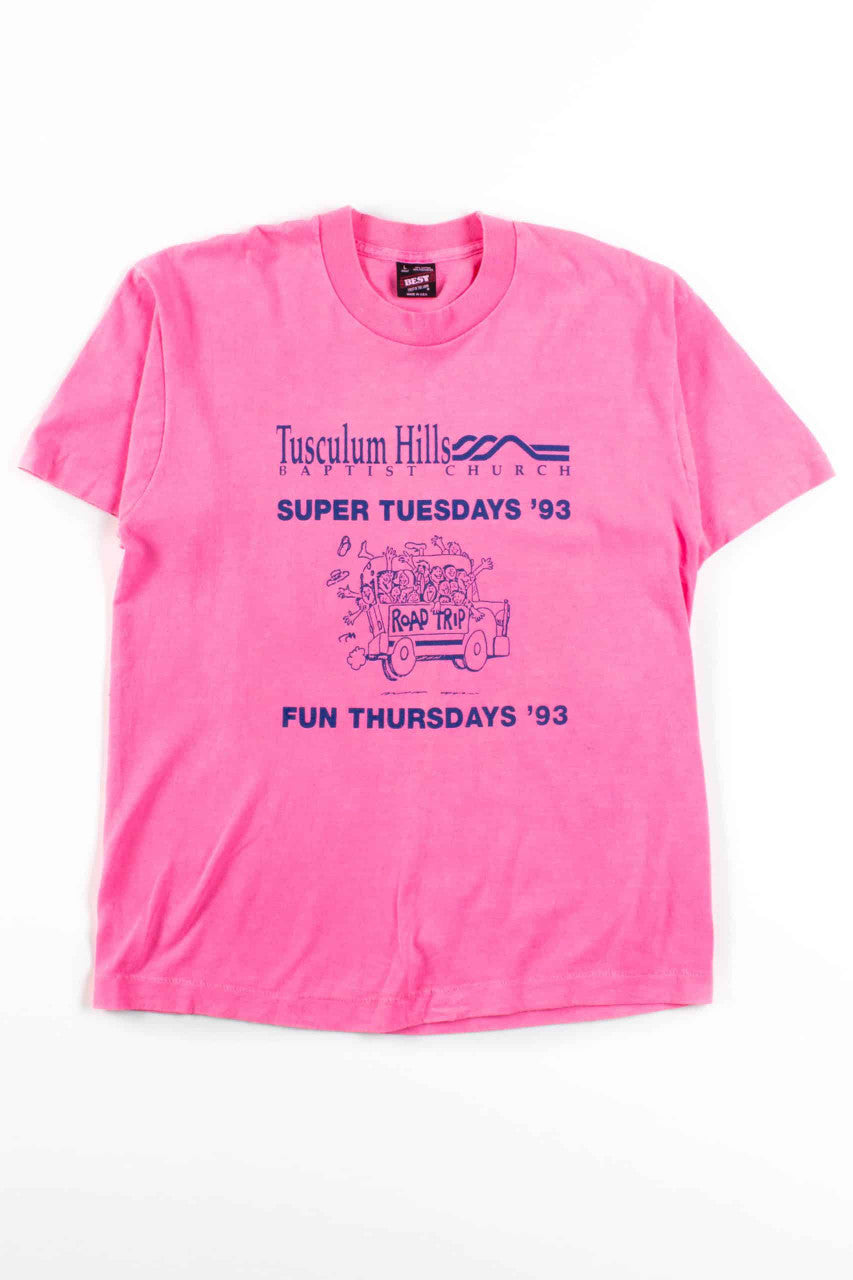 Tusculum Hills Super Tuesday T-Shirt (1993, Single Stitch)