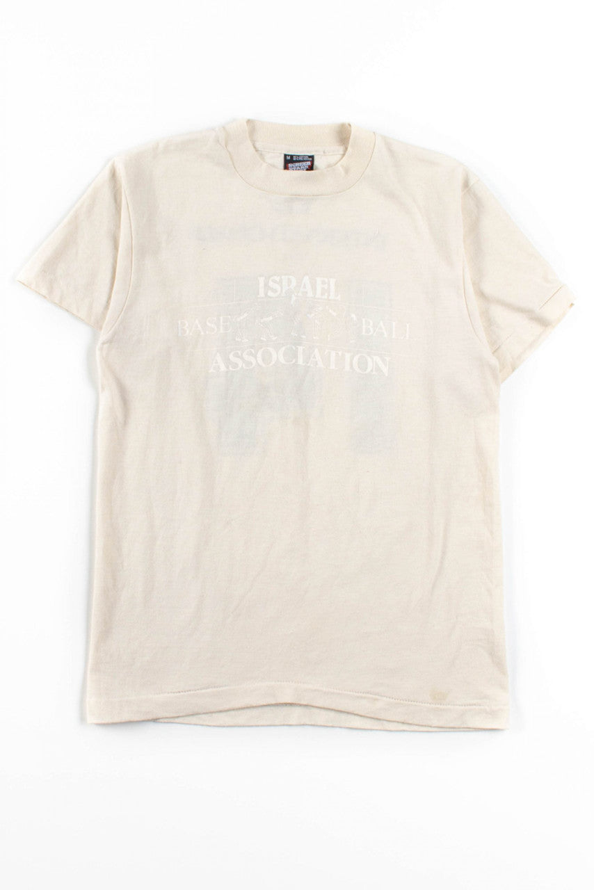 Israel Baseball Association T-Shirt (Single Stitch)