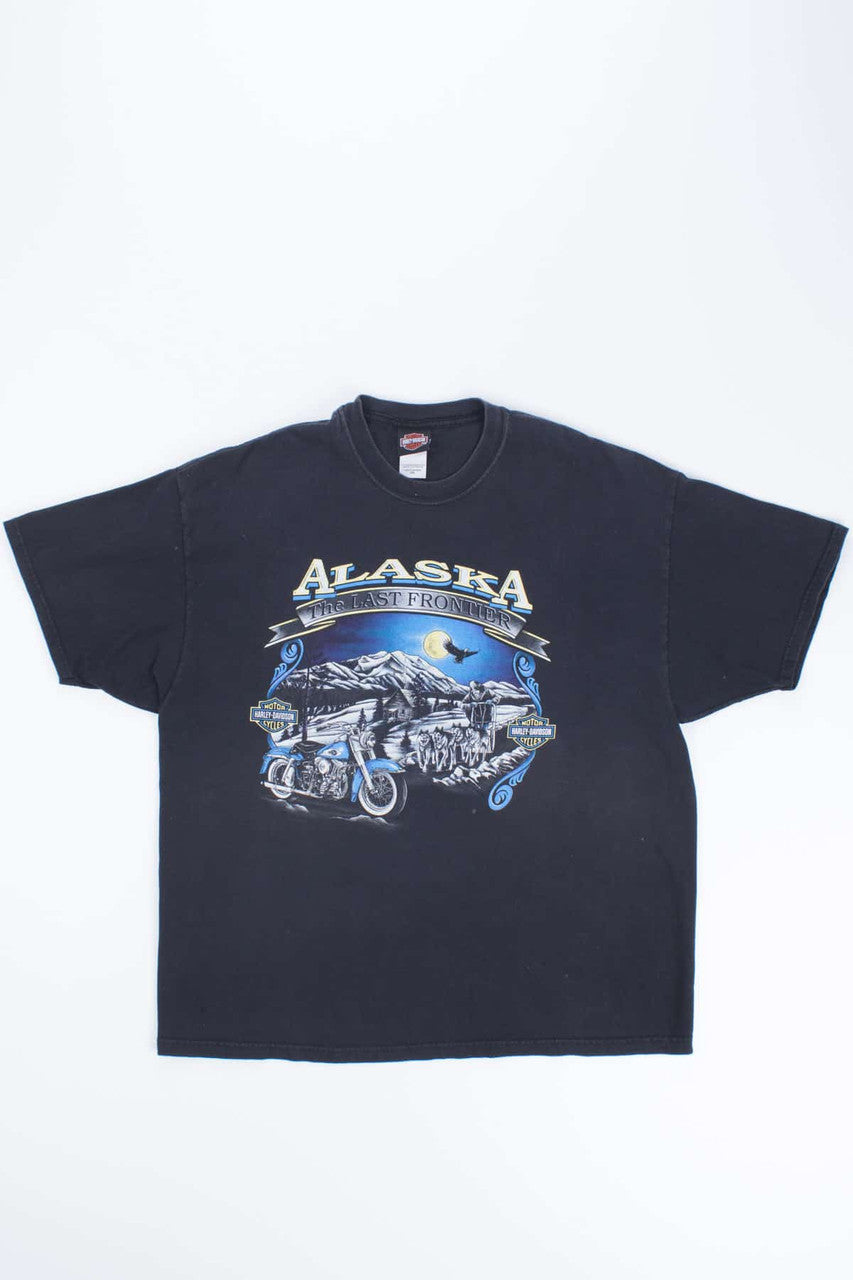 Harley Soldotna, Alaska Black T-Shirt