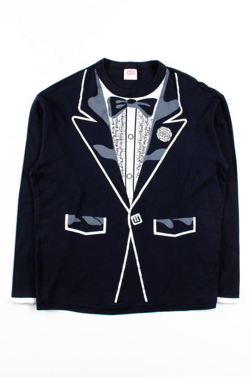 Long Sleeve Tuxedo T-Shirt