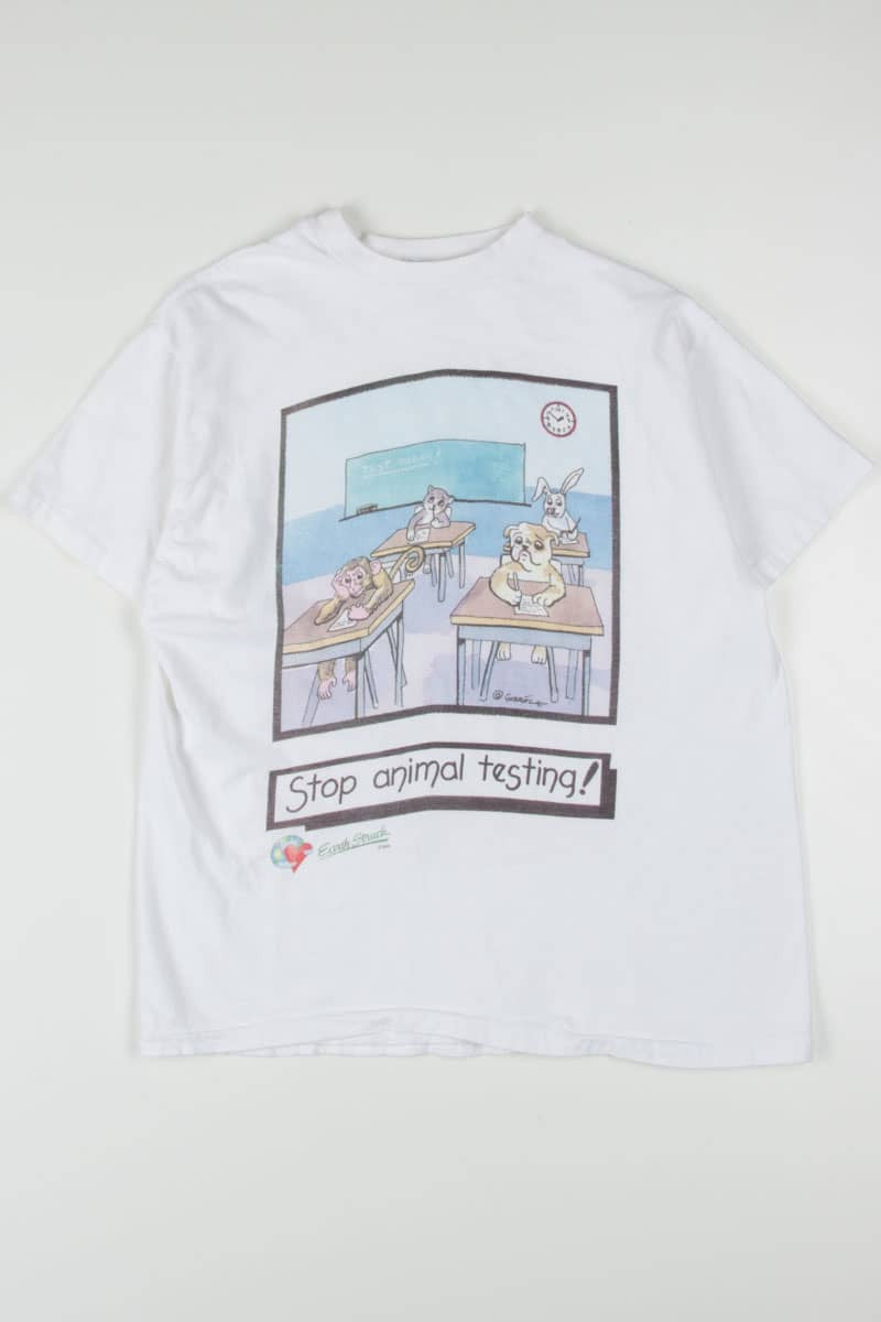 Stop Animal Testing T-Shirt (Single Stitch)