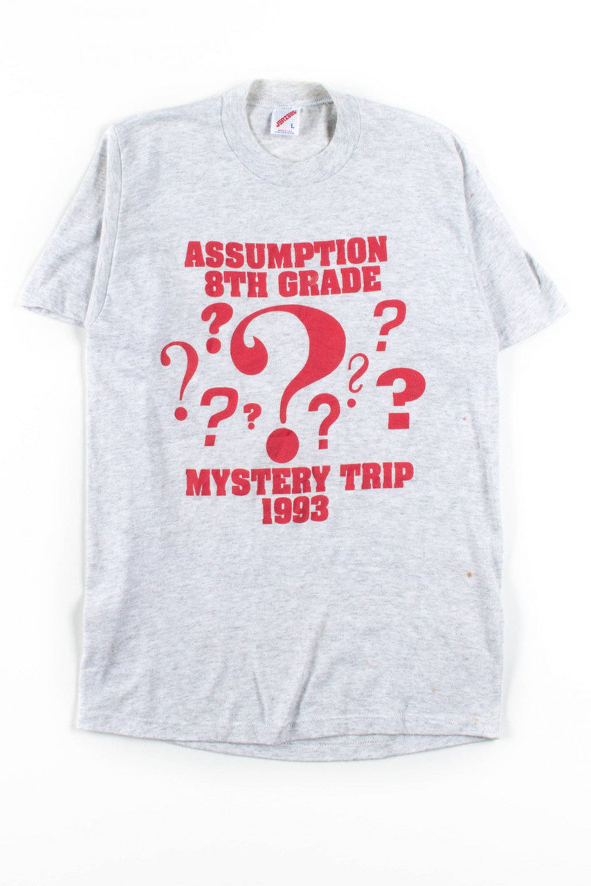 Assumption 8th Grade Mystery Trip T-Shirt (1993, Single Stitch)