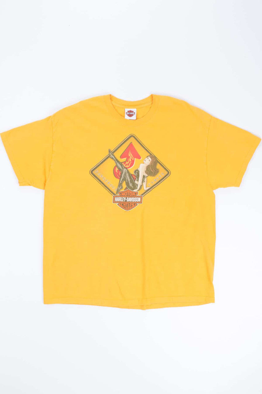 Dangerous Curves Harley Davidson T-shirt