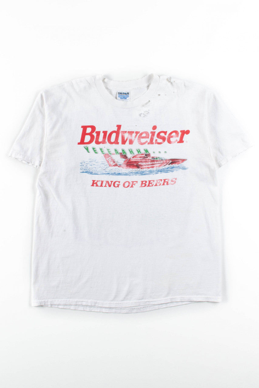 Thrashed Budweiser Racing Boat T-Shirt (1996)