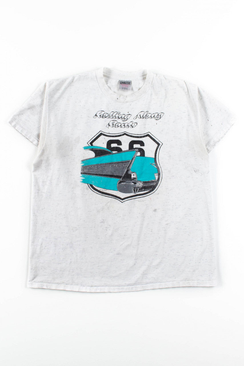 Rolling Along Route 66 T-Shirt (Single Stitch)