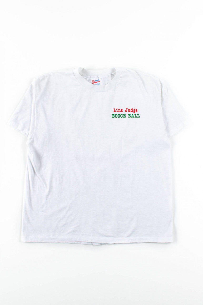 Bocce Ball Line Judge T-Shirt (Single Stitch)
