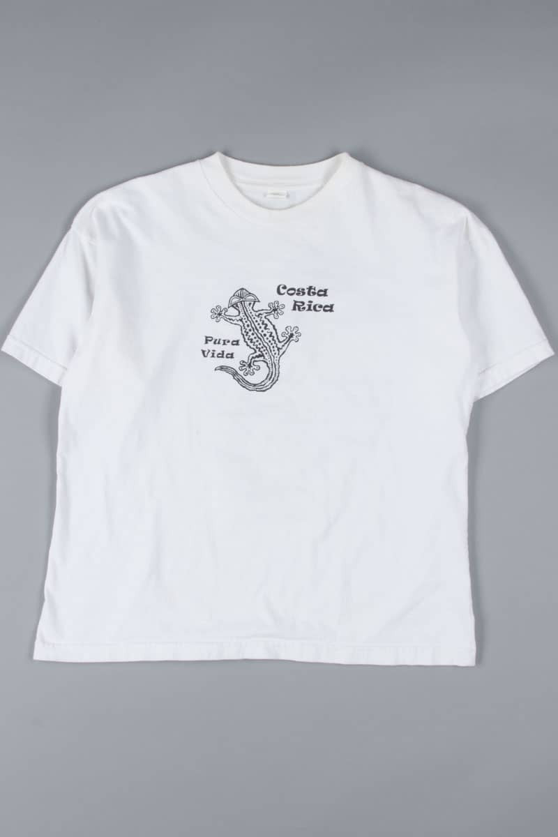 Pura Vida Costa Rica Gecko Souvenir T-Shirt