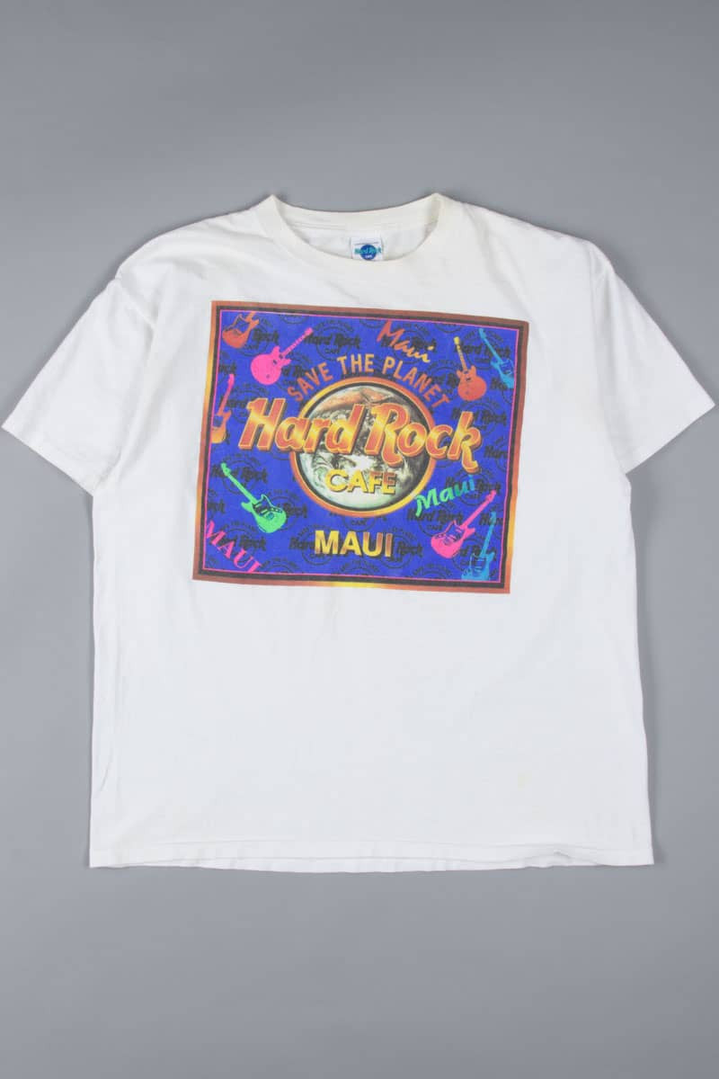 Save the Planet Hard Rock Cafe Maui Souvenir T-Shirt
