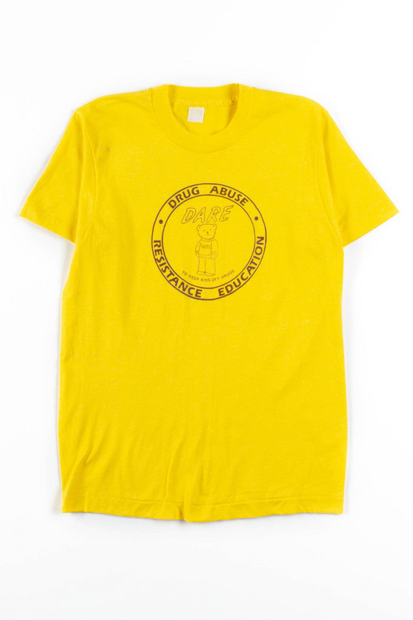Vintage DARE Bear T-Shirt (Single Stitch)
