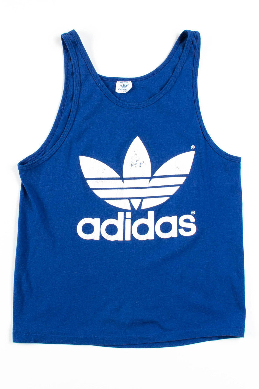 Blue Adidas Vintage Tank (Single Stitch)