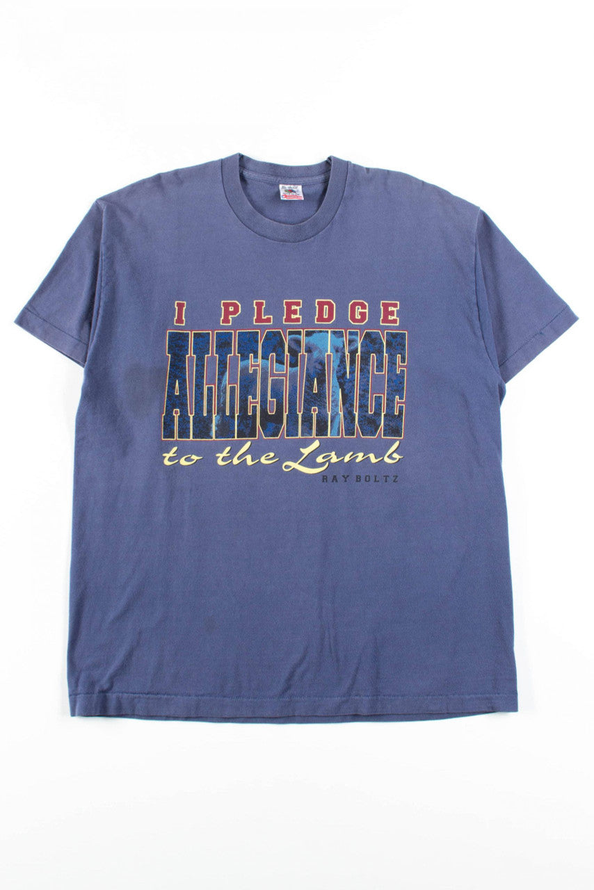I Pledge Allegiance To The Lamb T-Shirt (Single Stitch)