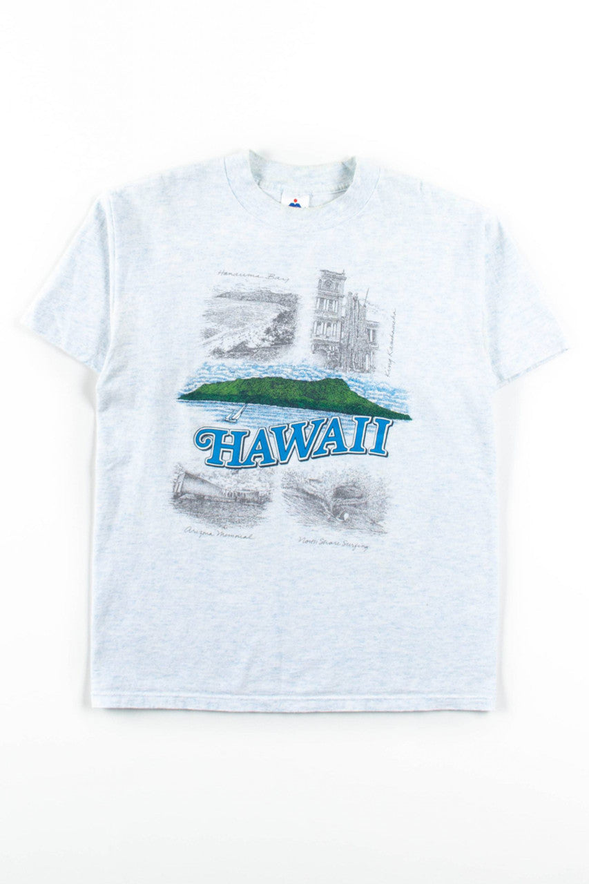 Vintage Heathered Hawaii T-Shirt (Single Stitch)