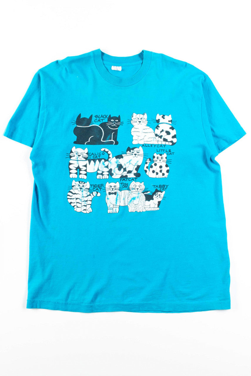 Many Cats Vintage T-Shirt
