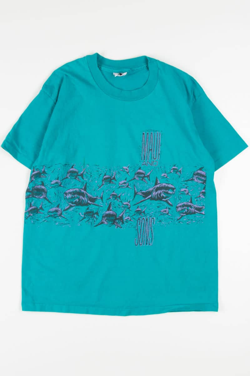 Maui & Sons Shark Souvenir T-Shirt