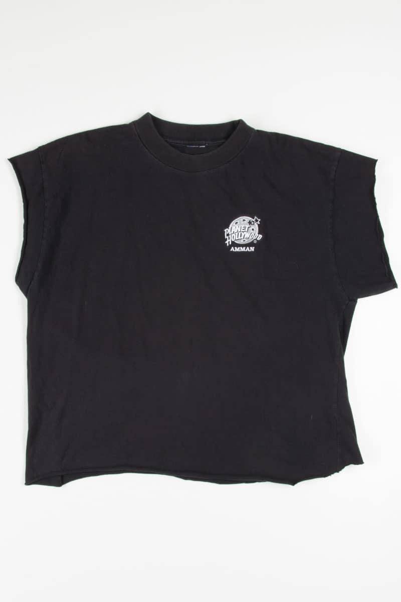 Cropped Planet Hollywood Amman Souvenir T-Shirt