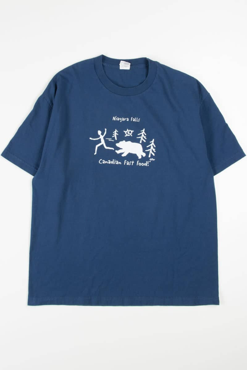 Canadian Fast Food Niagra Fals Souvenir T-Shirt