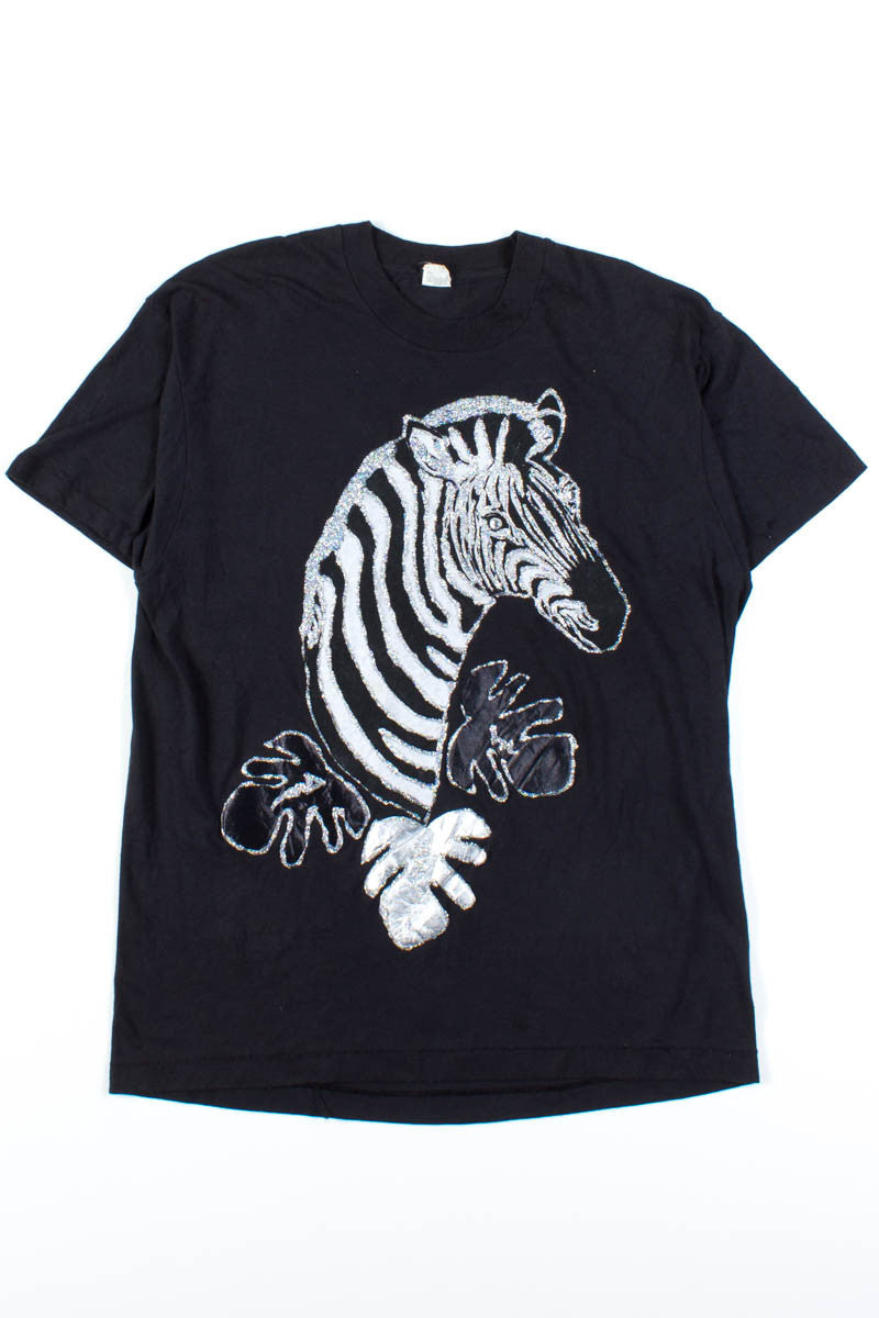Glitter Zebra Tee