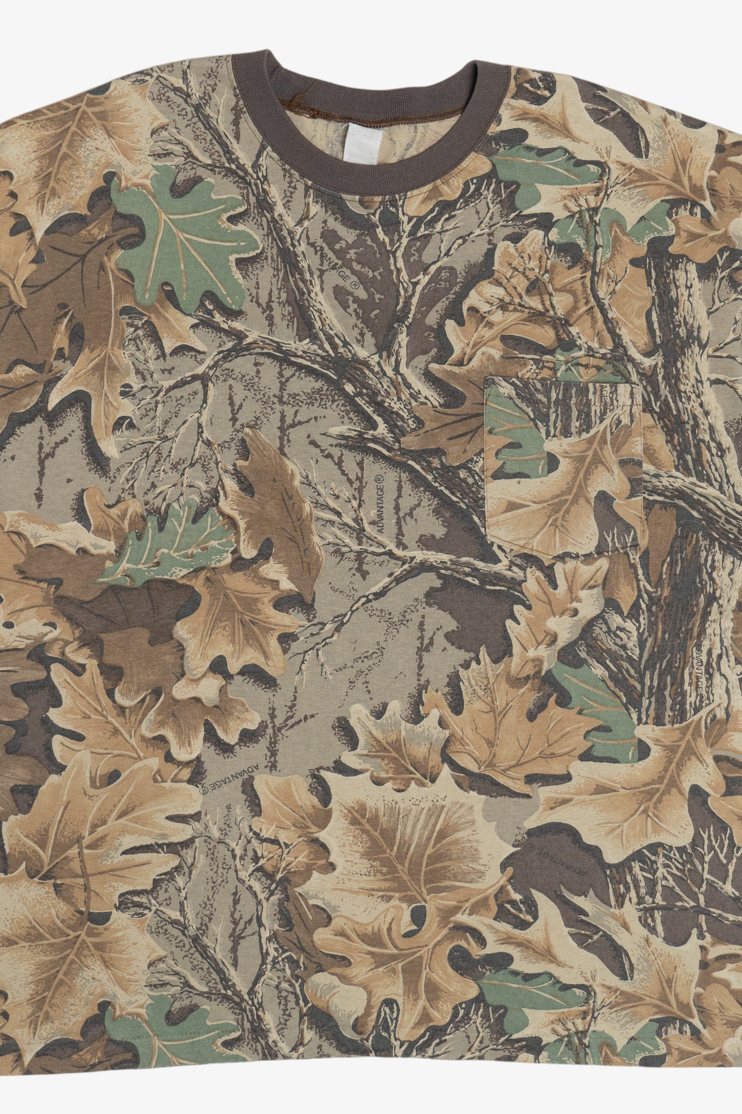 Vintage Camouflage Single Stitch Pocket T-Shirt (1990s)