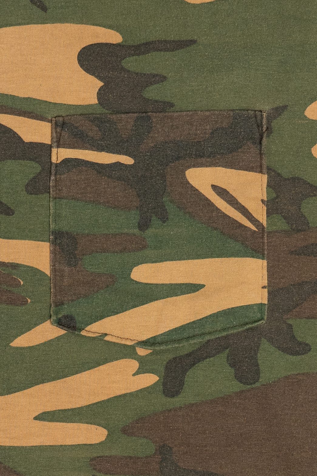 Vintage Camouflage Long Sleeve Ringer T-Shirt (1990s)