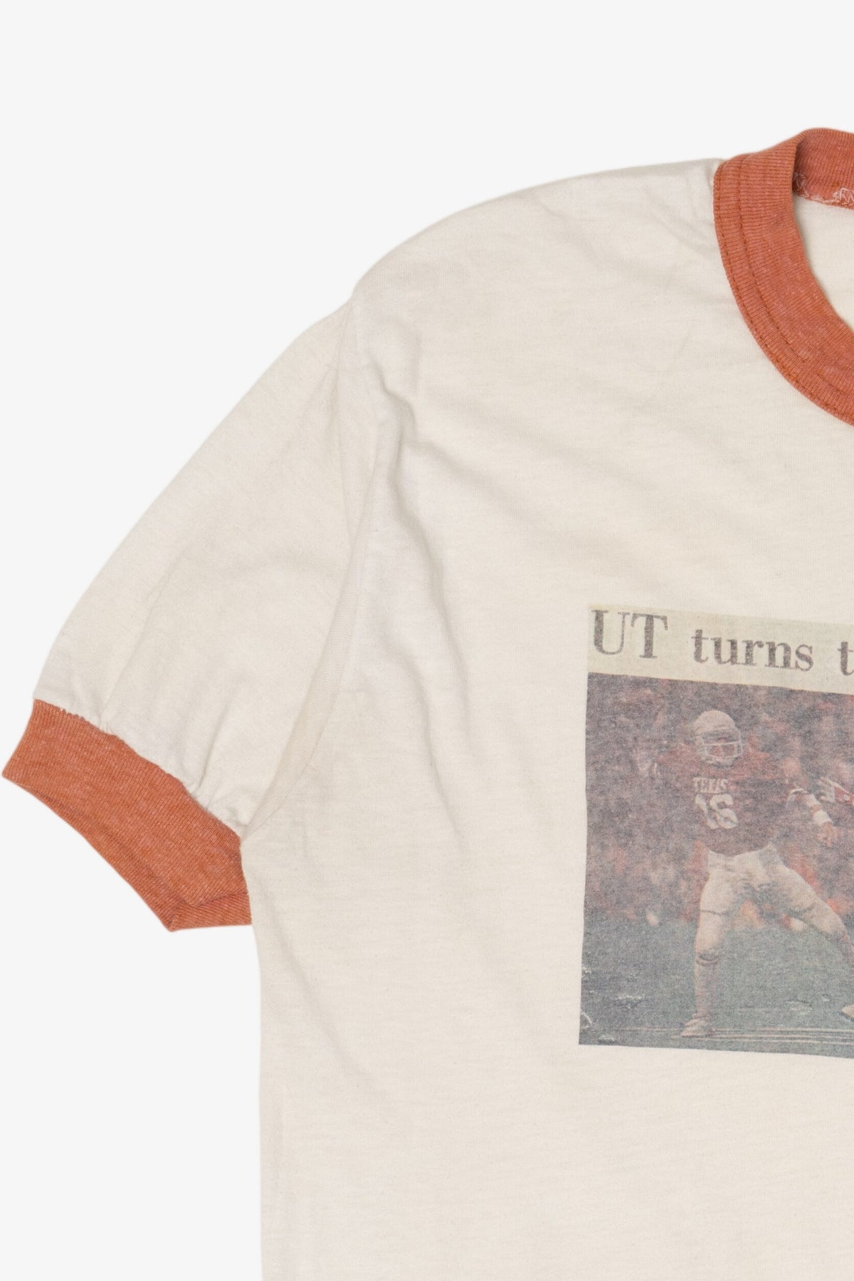 Vintage Texas Longhorns Vs. Alabama Crimson Tide Ringer T-Shirt (1980s)