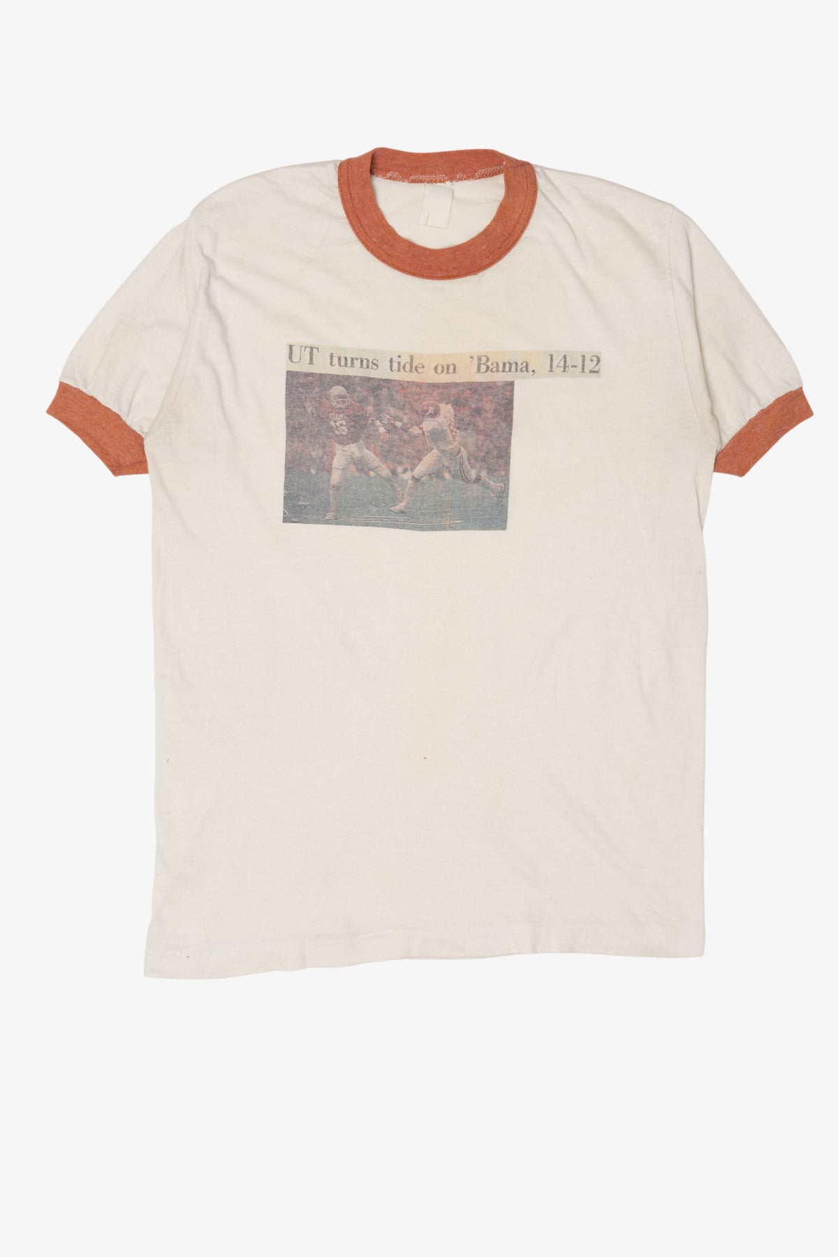 Vintage Texas Longhorns Vs. Alabama Crimson Tide Ringer T-Shirt (1980s)