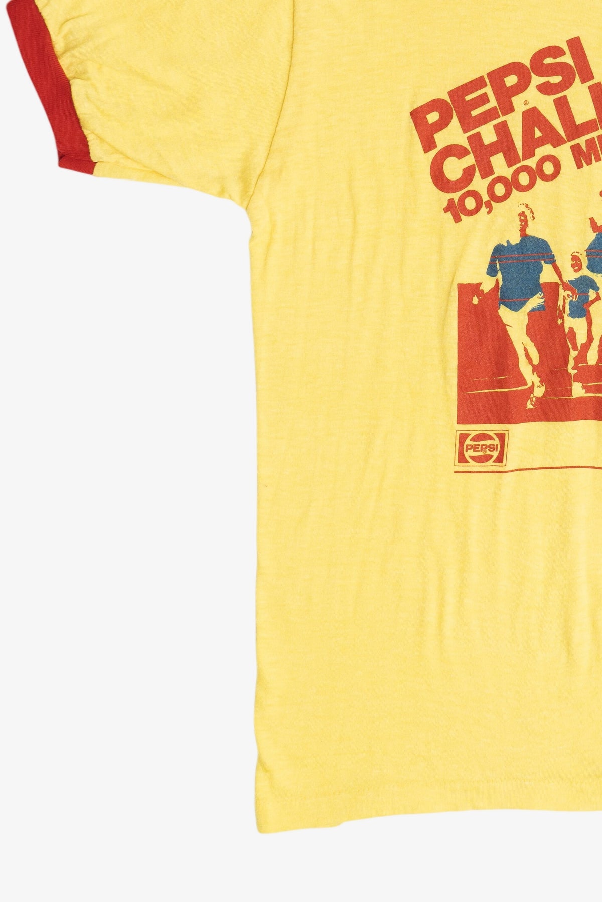 Vintage "Pepsi Challenge" 10,000 Meter Series Ringer T-Shirt (1970s)
