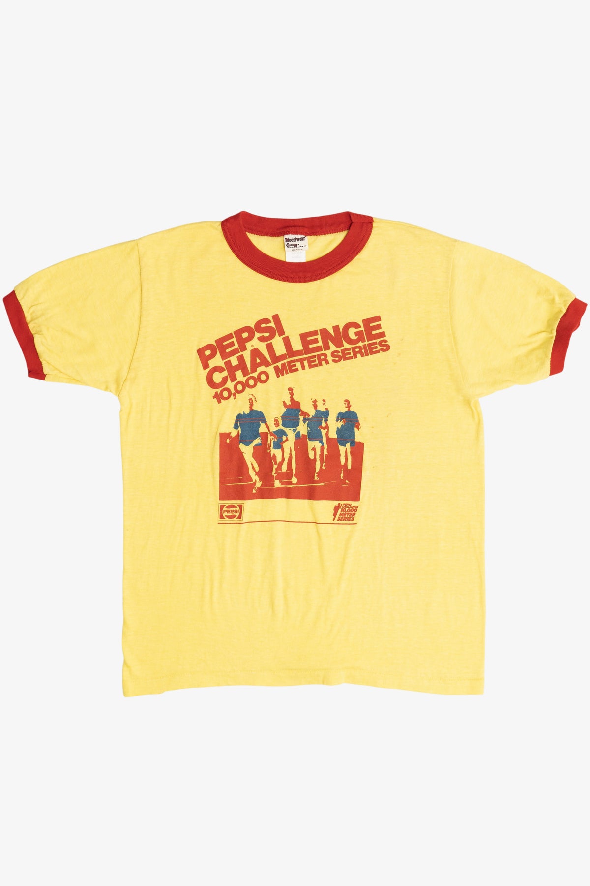 Vintage "Pepsi Challenge" 10,000 Meter Series Ringer T-Shirt (1970s)
