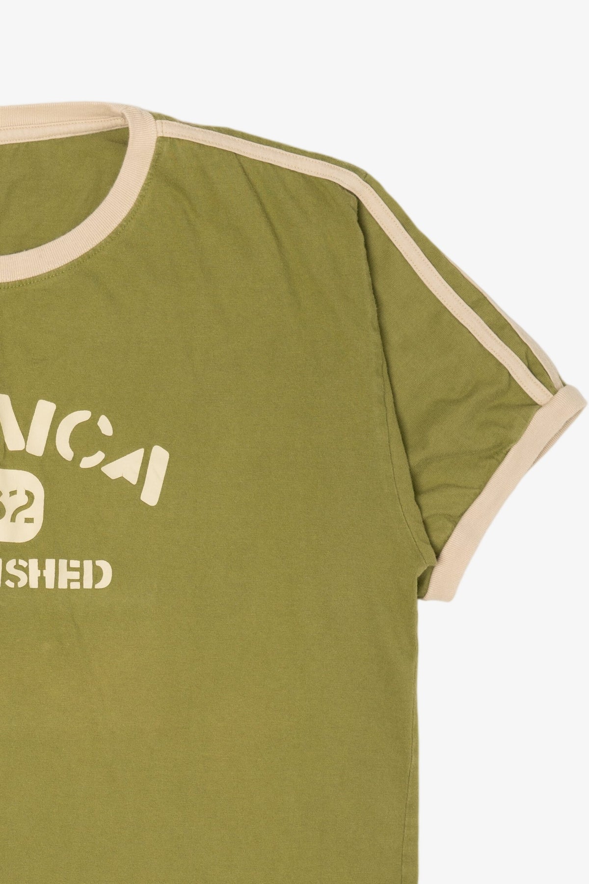 Vintage Olive Jamaica Ringer T-Shirt (2000s)