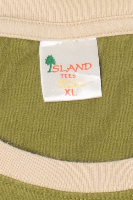 Vintage Olive Jamaica Ringer T-Shirt (2000s)
