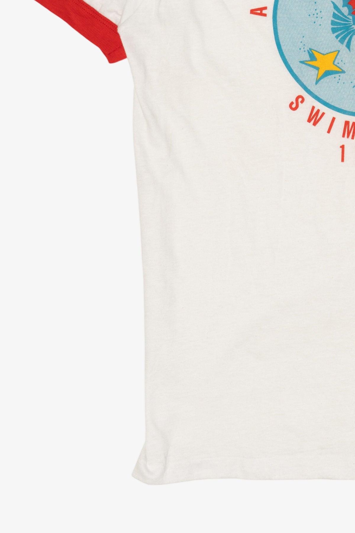 Vintage Austin State School 1988 Swimathon Ringer T-Shirt (1980s)