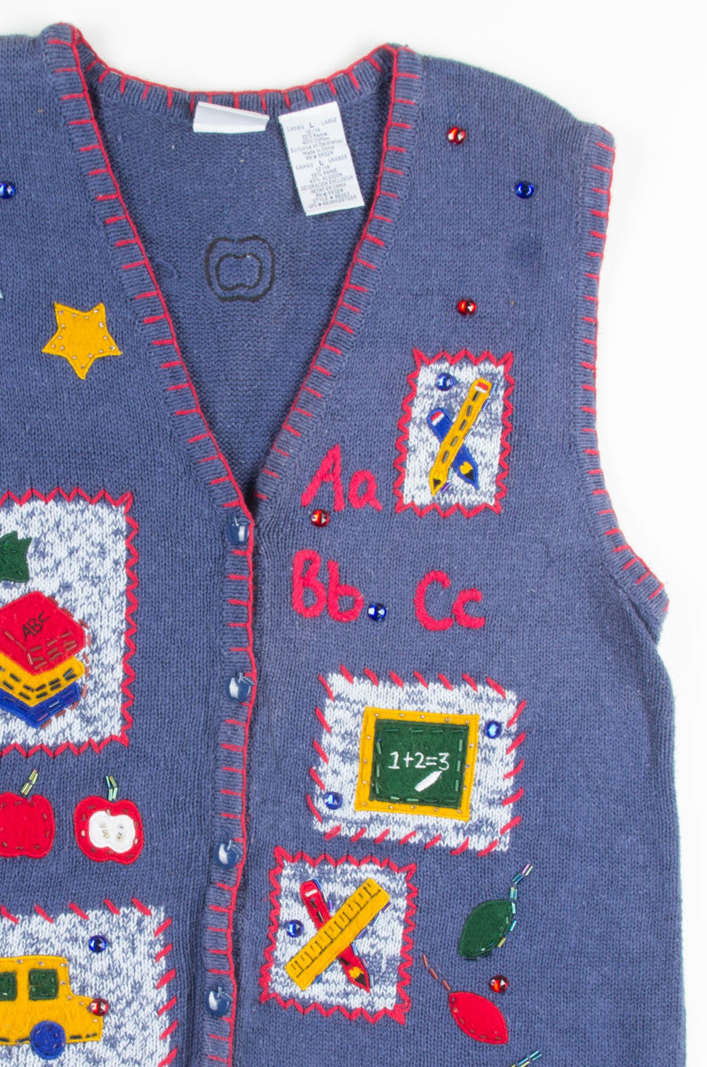 Vintage School Teacher Sweater 32