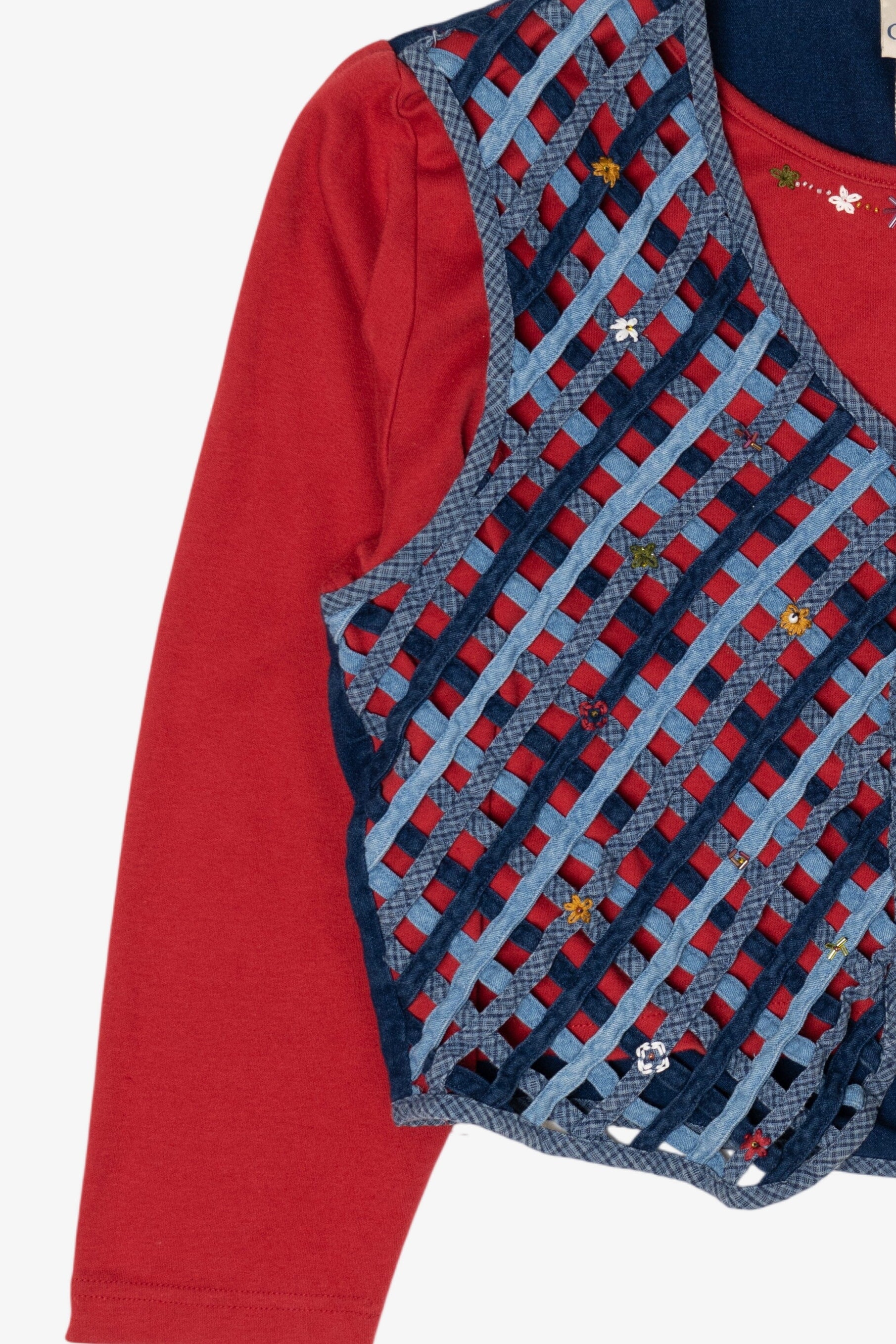 Vintage Koret Lattice Vest Sweater (1990s)