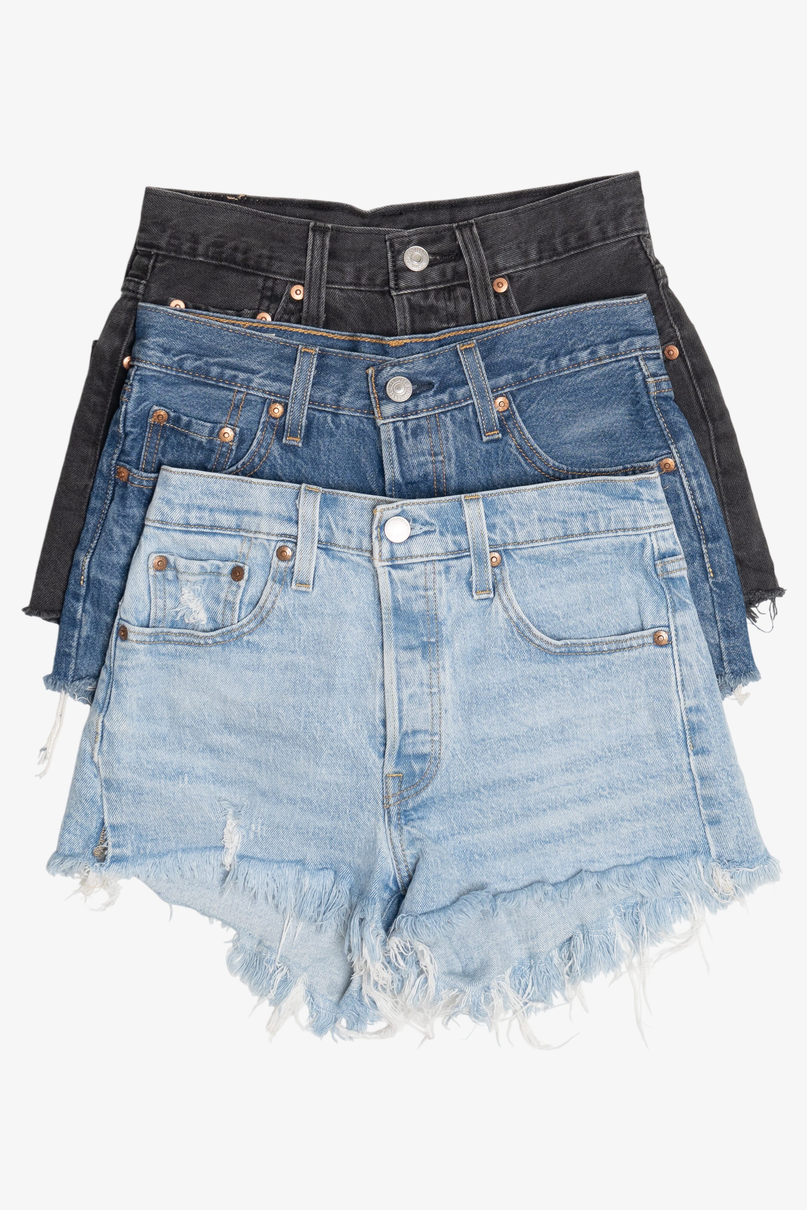 Levi’s 501 Button Fly Denim Cut Off Shorts